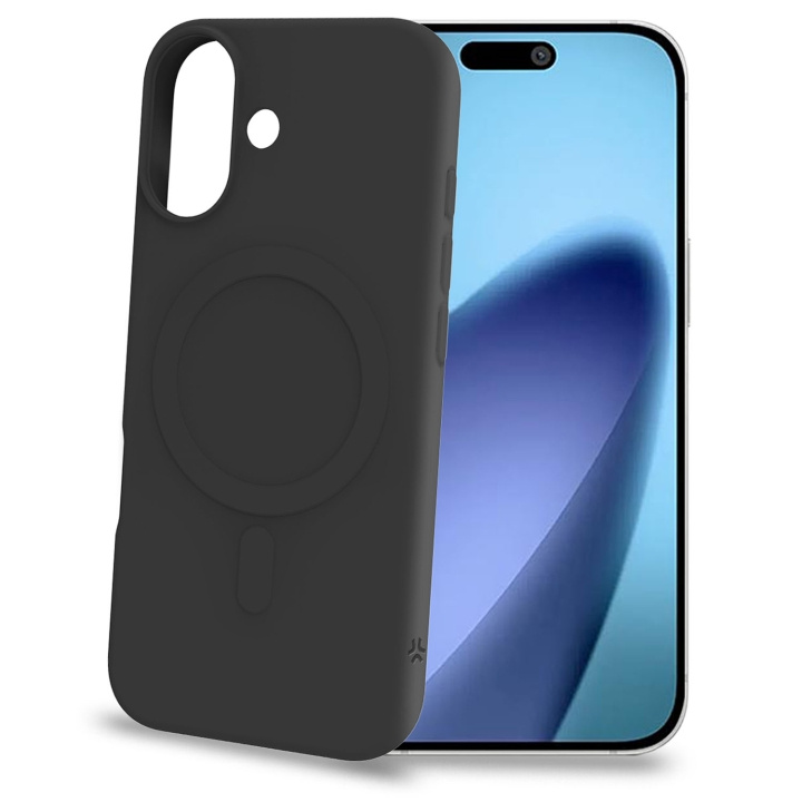 Celly Cromomag Soft rubber case MagSafe-kompatibelt iPhone 17 Pro Svart ryhmässä ÄLYPUHELIMET JA TABLETIT / Puhelimen suojakotelo / Apple / iPhone 17 @ TP E-commerce Nordic AB (D24767)