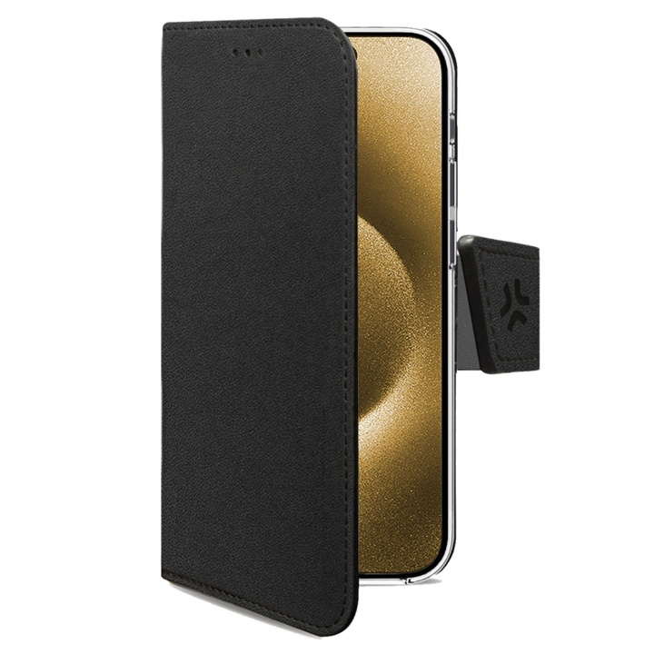 Celly Wally Wallet Case iPhone 17 Pro Max Svart ryhmässä ÄLYPUHELIMET JA TABLETIT / Puhelimen suojakotelo / Apple / iPhone 17 @ TP E-commerce Nordic AB (D24779)