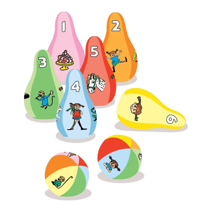 ASTRID LINDGREN Soft Bowling Set ryhmässä LELUT, TUOTTEET LAPSILLE JA VAUVOILLE / Ulkoleut / Urheilu & Pelit @ TP E-commerce Nordic AB (D24894)