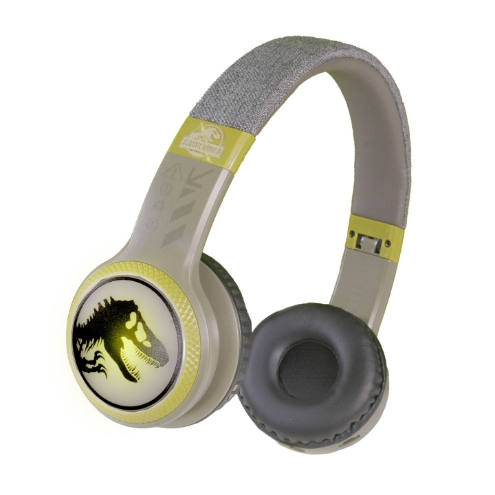 Jurassic World Kuulokkeet T-rex Langaton LED Päällekorva ryhmässä KODINELEKTRONIIKKA / Ääni & Kuva / Kuulokkeet & Tarvikkeet / Kuulokkeet @ TP E-commerce Nordic AB (D24900)