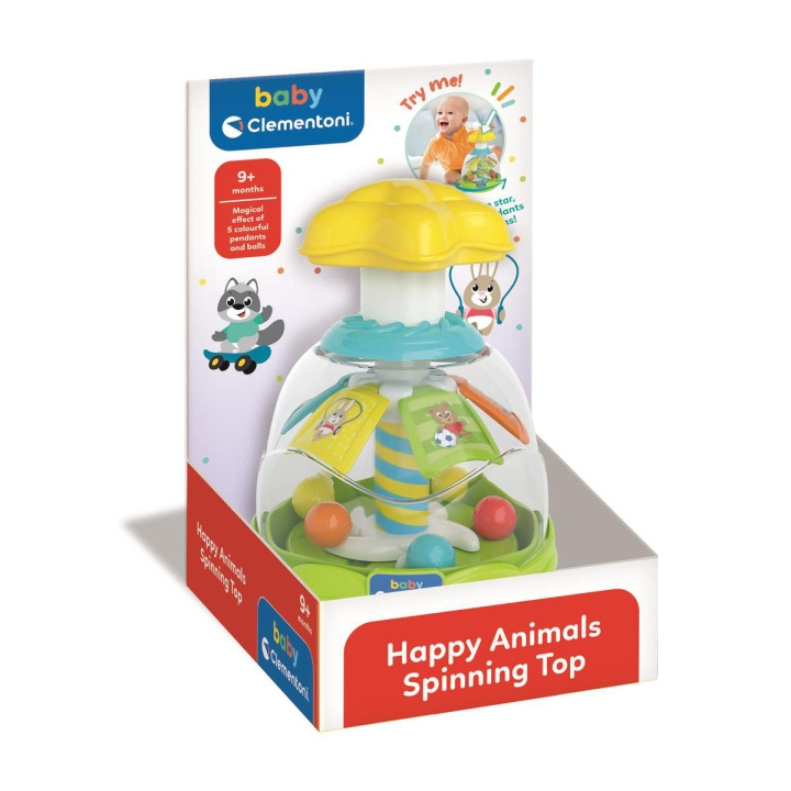 Clementoni Animal Spinny Top (2024) ryhmässä LELUT, TUOTTEET LAPSILLE JA VAUVOILLE / Lelut vauvoille (0-3v) / Toiminnalliset lelut @ TP E-commerce Nordic AB (D24902)