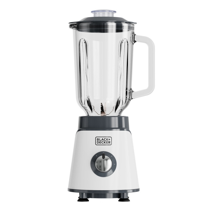 BLACK+DECKER Tehosekoitin Jar Blender 1000W Valkoinen ryhmässä KOTI, TALOUS JA PUUTARHA / Kodinkoneet / Yleiskoneet ja monitoimikoneet / Tehosekoittimet @ TP E-commerce Nordic AB (D24910)