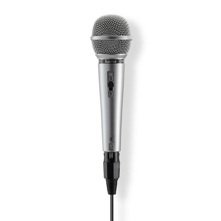 Hama Mikrofoni Karaoke Dynaaminen Mono Jam Star Hopea ryhmässä KODINELEKTRONIIKKA / Ääni & Kuva / Kädessä pidettävät mikrofonit @ TP E-commerce Nordic AB (D24943)