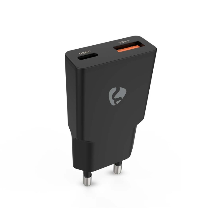 Nedis Seinälaturi | 20 W | GaN | PD3.0 | Pikalataus-toiminto | 1.5 / 2.0 / 2.22 A / 3.0 A | Lähtöliitäntöjen määrä: 2 | USB-A / USB-C™ | Automaattinen Jännitteen Valinta | Musta ryhmässä ÄLYPUHELIMET JA TABLETIT / Laturit & Kaapelit / Seinälaturi / Seinälaturi Type C @ TP E-commerce Nordic AB (D24956)
