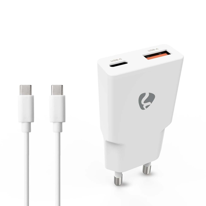 Nedis Seinälaturi | 20 W | GaN | PD3.0 | Pikalataus-toiminto | 1.5 / 2.0 / 2.22 A / 3.0 A | Lähtöliitäntöjen määrä: 2 | USB-A / USB-C™ | USB-C™ (irrallinen) Kaapeli | 1.50 m | Automaattinen Jännitteen Valinta | Valkoinen ryhmässä ÄLYPUHELIMET JA TABLETIT / Laturit & Kaapelit / Seinälaturi / Seinälaturi Type C @ TP E-commerce Nordic AB (D24959)