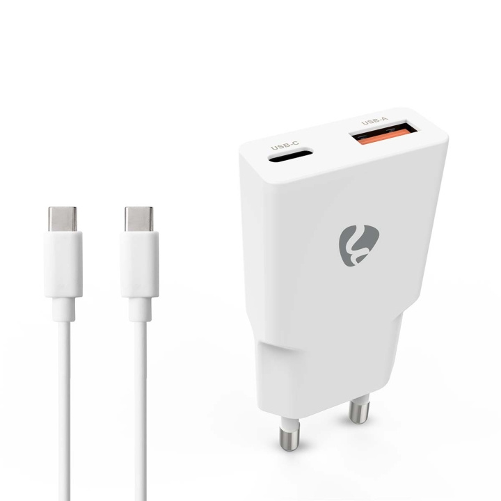 Nedis Seinälaturi | 30 W | GaN | PD3.0 30W | Pikalataus-toiminto | 1.5 / 2.0 / 2.5 / 3.0 A | Lähtöliitäntöjen määrä: 2 | USB-A / USB-C™ | USB-C™ (irrallinen) Kaapeli | 1.50 m | Automaattinen Jännitteen Valinta | Valkoinen ryhmässä ÄLYPUHELIMET JA TABLETIT / Laturit & Kaapelit / Seinälaturi / Seinälaturi Type C @ TP E-commerce Nordic AB (D24963)