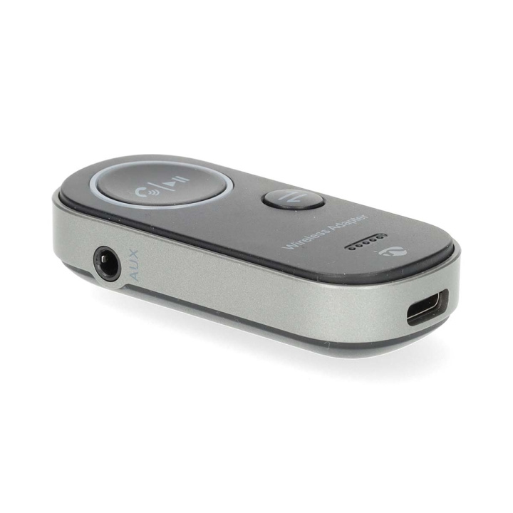Nedis Bluetooth ® lähetin/vastaanotin | Tuloliitäntä: USB-C™ Naaras | Lähtöliitäntä: 3.5 mm | SBC | Enintään 1 laite | Suurin akun toistoaika: 8.5 tuntia | Musta ryhmässä KODINELEKTRONIIKKA / Kaapelit & Sovittimet / Digitaalinen ääni @ TP E-commerce Nordic AB (D24975)
