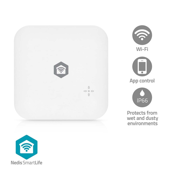Nedis SmartLife Vedenilmaisin | Wi-Fi | Paristokäyttöinen | Jatko-osa sisältyy | Maks. akunkesto: 24 Kuukautta | 80 dB | Valkoinen ryhmässä KOTI, TALOUS JA PUUTARHA / Älykodit / Älykodin järjestelmät @ TP E-commerce Nordic AB (D24982)