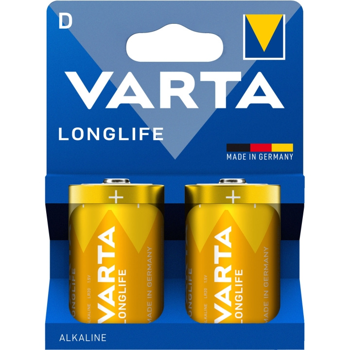 Varta Longlife D / LR20 Batteri 2-pack ryhmässä KODINELEKTRONIIKKA / Paristot & Laturit / Akut / Muut @ TP E-commerce Nordic AB (D25022)