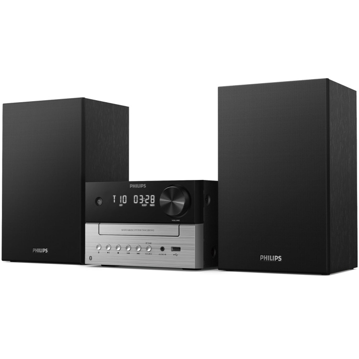 Philips Musik-anläggning Radio CD USB Bluetooth TAM3505MKII/12 Svart/Silver ryhmässä KODINELEKTRONIIKKA / Ääni & Kuva / Kotiteatteri, HiFi ja kannettavat / Radio & Herätyskellot / Radio @ TP E-commerce Nordic AB (D25028)