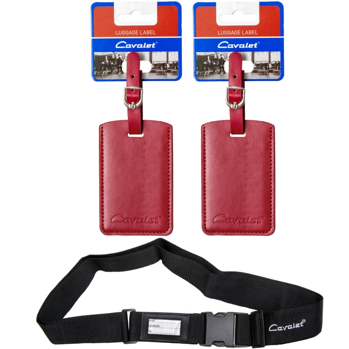 Cavalet Resekit 10 (Bagagerem, 2st Bagagetag Röd) ryhmässä URHEILU, VAPAA-AIKA JA HARRASTUS / Matkailutarvikkeet / Muut @ TP E-commerce Nordic AB (D25043)