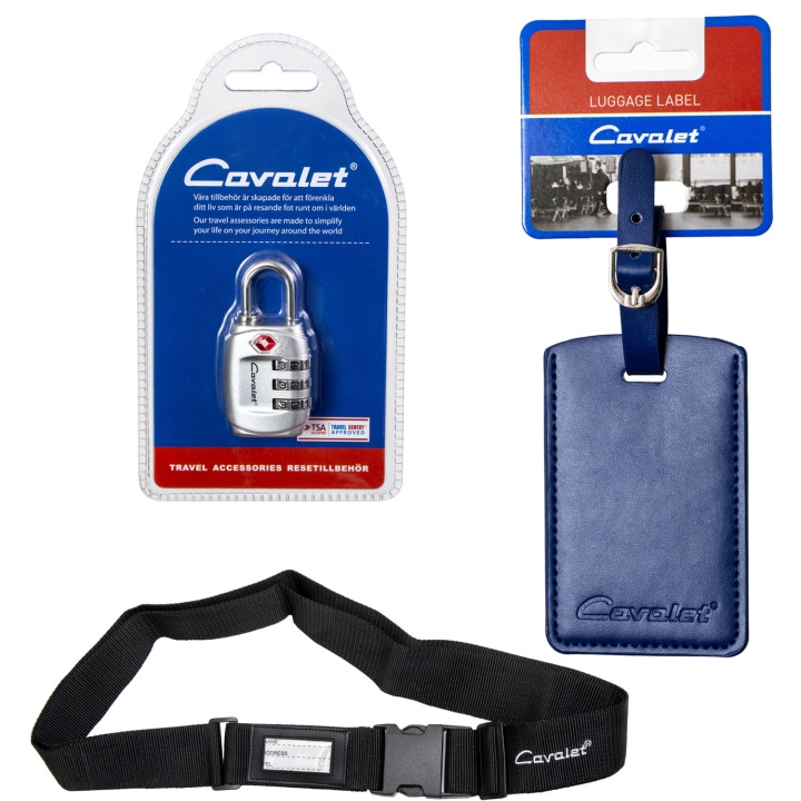 Cavalet Resekit 13 (TSA Lås, Bagagerem, Bagagetag Blå) ryhmässä URHEILU, VAPAA-AIKA JA HARRASTUS / Matkailutarvikkeet / Muut @ TP E-commerce Nordic AB (D25046)