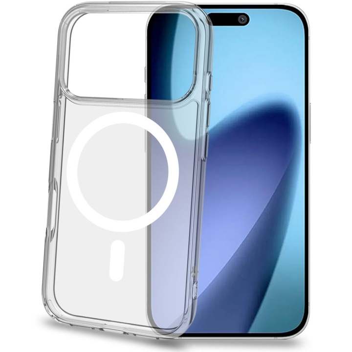 Celly Gelskinmag TPU Cover MagSafe-kompatibelt iPhone 17 Pro Transparent ryhmässä ÄLYPUHELIMET JA TABLETIT / Puhelimen suojakotelo / Apple / iPhone 17 @ TP E-commerce Nordic AB (D25058)