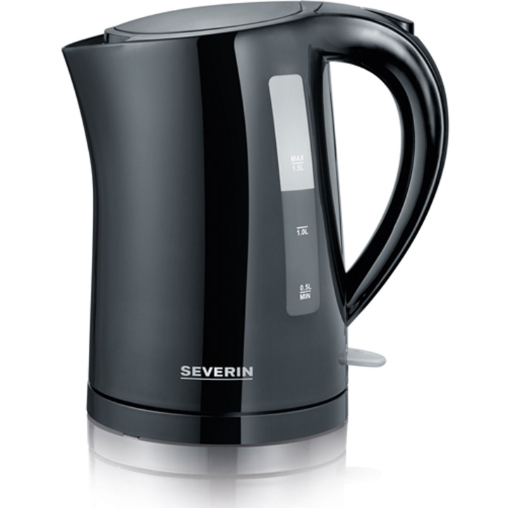 Severin Vattenkokare WK3498 1,5l Svart 2200W ryhmässä KOTI, TALOUS JA PUUTARHA / Kodinkoneet / Vesi ja mehu / Vedenkeitin @ TP E-commerce Nordic AB (D25061)