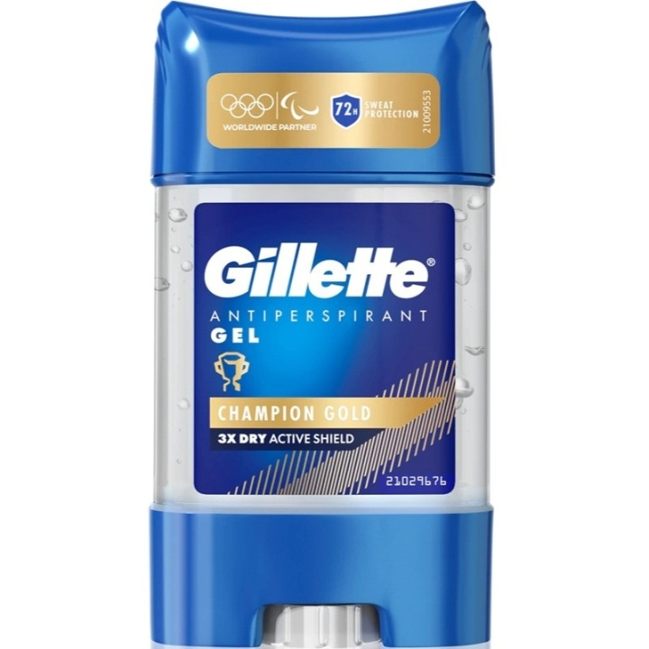 Gillette Champion Gold Men Antiperspirant Gel 70ml ryhmässä KAUNEUS JA TERVEYS / Tuoksut & Parfyymit / Deodorantit / Miesten deodorantit @ TP E-commerce Nordic AB (D25159)