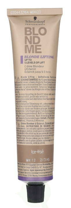 Schwarzkopf Blond Me Colors Lifting Creme Blondeur 60 ml Ice-Irise ryhmässä KAUNEUS JA TERVEYS / Hiukset &Stailaus / Hiustenhoito / Hiusväri / Hiusväri & Väripommi @ TP E-commerce Nordic AB (D25234)