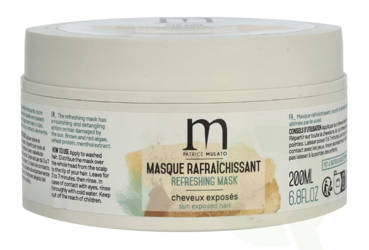 Patrice Mulato P. Mulato Refreshing Mask 200 ml Sun Exposed hair ryhmässä KAUNEUS JA TERVEYS / Hiukset &Stailaus / Hiustenhoito / Hiusnaamio @ TP E-commerce Nordic AB (D25273)