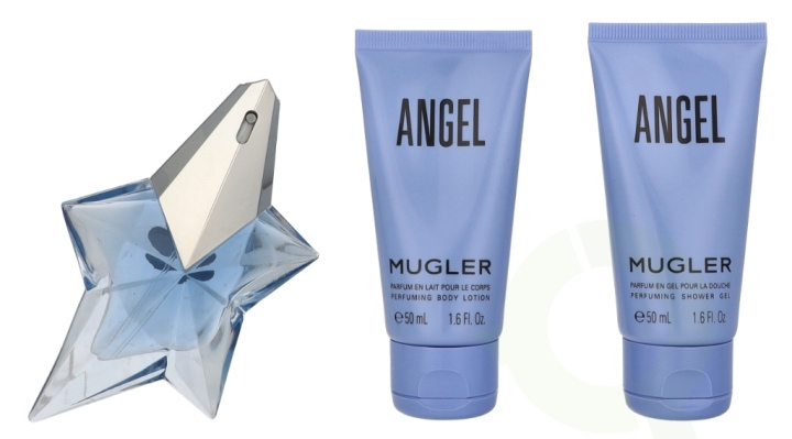 Thierry Mugler Angel Giftset 125 ml Edp Spray 25ml/Body Lotion 50ml/Shower Gel 50ml ryhmässä KAUNEUS JA TERVEYS / Tuoksut & Parfyymit / Parfyymit / Hajuvesiboksit @ TP E-commerce Nordic AB (D25331)