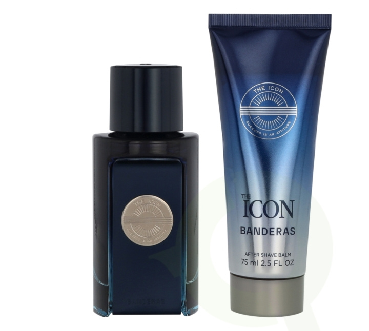 Antonio Banderas A. Banderas The Icon Giftset 125 ml Edt Spray 50 ml/After Shave Balm 75 ml ryhmässä KAUNEUS JA TERVEYS / Tuoksut & Parfyymit / Parfyymit / Hajuvesiboksit @ TP E-commerce Nordic AB (D25420)