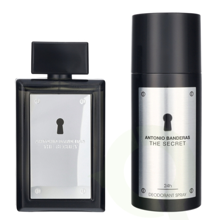 Antonio Banderas A. Banderas The Secret Giftset 250 ml Edt Spray 100 ml/Deo Spray 150 ml ryhmässä KAUNEUS JA TERVEYS / Tuoksut & Parfyymit / Parfyymit / Hajuvesiboksit @ TP E-commerce Nordic AB (D25422)