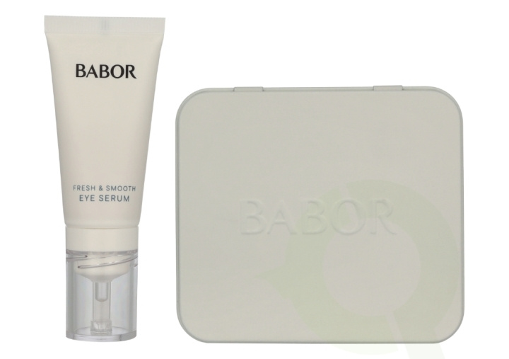Babor Instant Fresh & Smooth Set 15 ml Instant Fresh & Smooth Eye Serum 15 ml / Eye Patches 2 pieces ryhmässä KAUNEUS JA TERVEYS / Ihonhoito / Kasvot / Päivävoide @ TP E-commerce Nordic AB (D25431)