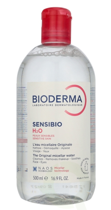 Bioderma Sensibio H2O Micellar Water 500 ml Face, Eyes, For Sensitive Skin ryhmässä KAUNEUS JA TERVEYS / Meikit / Meikinpoisto @ TP E-commerce Nordic AB (D25445)