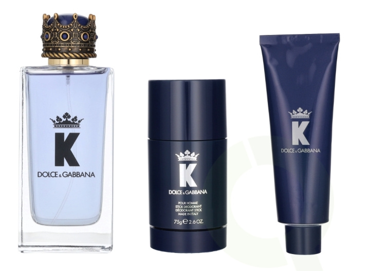 Dolce & Gabbana K Giftset 225 ml Edt Spray 100 ml/Shower Gel 50 ml/Deo Stick 75 ml ryhmässä KAUNEUS JA TERVEYS / Tuoksut & Parfyymit / Parfyymit / Hajuvesiboksit @ TP E-commerce Nordic AB (D25488)