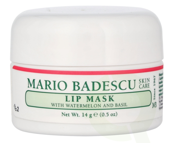 Mario Badescu Lip Mask With Watermelon & Basil 14 ml ryhmässä KAUNEUS JA TERVEYS / Meikit / Huulet / Huulivoide @ TP E-commerce Nordic AB (D25517)
