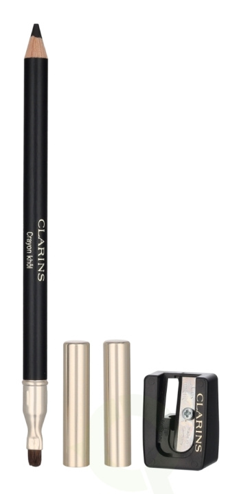 Clarins Crayon Khol Long-Lasting Eye Pencil w/Brush & Sharp. 1.05 g #01 Carbon Black ryhmässä KAUNEUS JA TERVEYS / Meikit / Silmät ja kulmat / Silmänrajauskynä / Kajaali @ TP E-commerce Nordic AB (D25565)