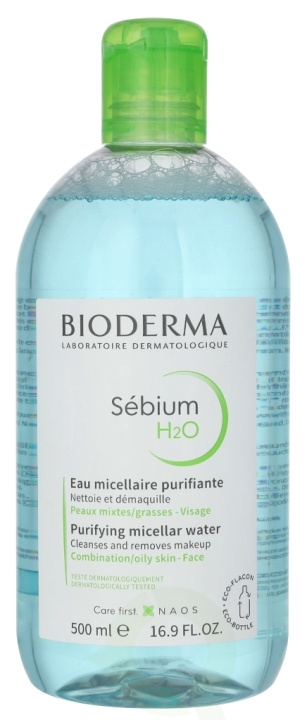 Bioderma Sebium H2O Micellar Water 500 ml ryhmässä KAUNEUS JA TERVEYS / Meikit / Meikinpoisto @ TP E-commerce Nordic AB (D25639)