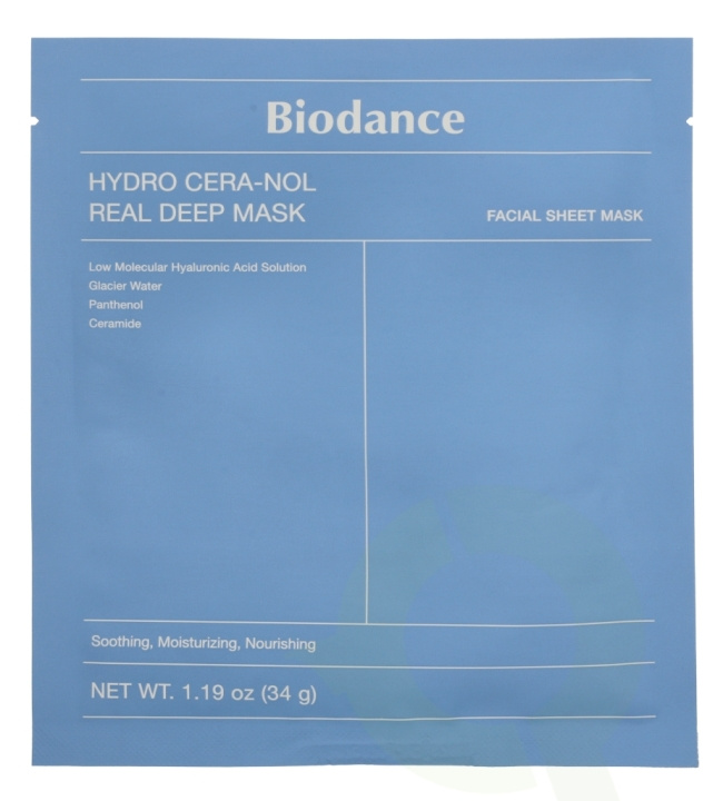 Biodance Hydro Cera-Nol Real Deep Mask 34 g 4 Pieces ryhmässä KAUNEUS JA TERVEYS / Ihonhoito / Kasvot / Naamiot @ TP E-commerce Nordic AB (D25707)