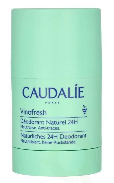 Caudalie Vinofresh Natural Stick Deodorant 50 g 24H ryhmässä KAUNEUS JA TERVEYS / Tuoksut & Parfyymit / Deodorantit / Miesten deodorantit @ TP E-commerce Nordic AB (D25723)