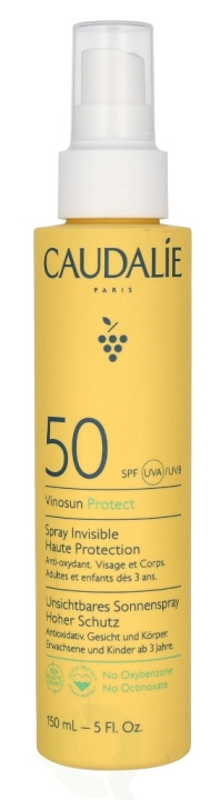 Caudalie Vinosun Protect Invisible High Protect. Spray SPF50 150 ml ryhmässä KAUNEUS JA TERVEYS / Ihonhoito / Rusketus / Aurinkosuoja @ TP E-commerce Nordic AB (D25734)