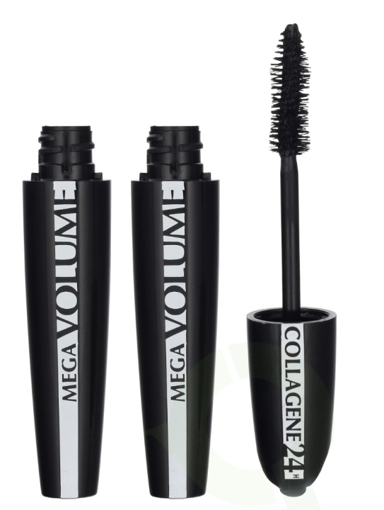 L\'Oreal Mega Volume Collagene Mascara Duo Set 18 ml 2x9ml ryhmässä KAUNEUS JA TERVEYS / Meikit / Silmät ja kulmat / Ripsiväri @ TP E-commerce Nordic AB (D25740)