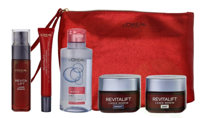 L\'Oreal Revitalift Laser Renew Routine Set 240 ml Day Cream 50ml/Night Cream 50ml/Micellar Water 95ml/Eye Cream 15ml/Serum 30ml ryhmässä KAUNEUS JA TERVEYS / Ihonhoito / Kasvot / Päivävoide @ TP E-commerce Nordic AB (D25742)