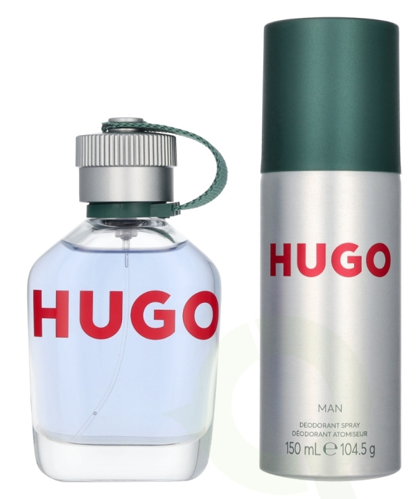 Hugo Boss Hugo Man Giftset 225 ml Edt Spray 75ml/Deodorant Spray 150ml ryhmässä KAUNEUS JA TERVEYS / Tuoksut & Parfyymit / Parfyymit / Hajuvesiboksit @ TP E-commerce Nordic AB (D25750)