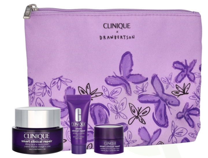 Clinique Smart Clinical Repair Set 65 ml Smart Clinical Repair Lifting Face + Neck Cream 50ml/Smart Clinical Repair Wrinkle Correcting Serum 10ml (promo) /Smart Clinical Reapir Wrinkle Correcting Eye Cream 5ml (promo) ryhmässä KAUNEUS JA TERVEYS / Lahjapakkaukset / Naisten lahjapakkaukset @ TP E-commerce Nordic AB (D25781)