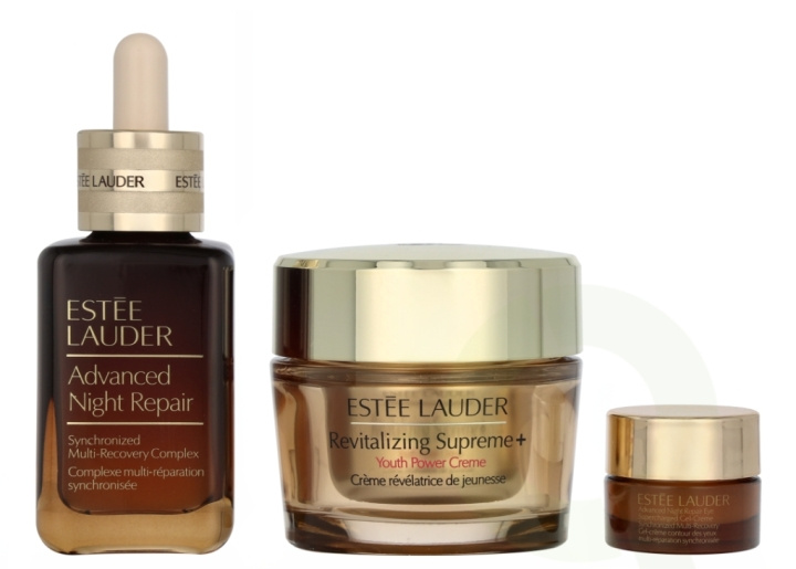 Estee Lauder Mixed Lines Face Care Set 105 ml Advanced Night Repair 50ml/Revitalizing Supreme + 50ml /Advanced Night Repair Eye 5ml ryhmässä KAUNEUS JA TERVEYS / Lahjapakkaukset / Naisten lahjapakkaukset @ TP E-commerce Nordic AB (D25883)