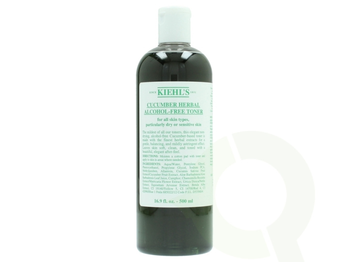 Kiehl\'s Cucumber Herbal Alcohol Free Toner 500 ml For All Skin Types ryhmässä KAUNEUS JA TERVEYS / Ihonhoito / Kasvot / Kasvovesi ja Facemist @ TP E-commerce Nordic AB (D25963)
