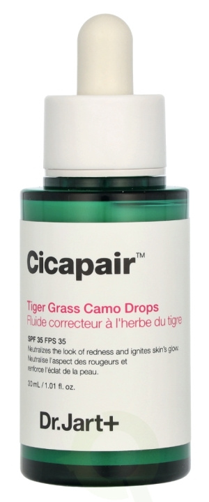 Dr. Jart + Cicapair Tiger Grass Camo Drops SPF35 30 ml ryhmässä KAUNEUS JA TERVEYS / Ihonhoito / Kasvot / Seerumit iholle @ TP E-commerce Nordic AB (D26025)