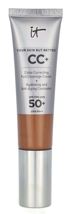 IT Cosmetics CC+ Color Corr. Full Coverage Cream SPF50 32 ml Rich Honey ryhmässä KAUNEUS JA TERVEYS / Meikit / Meikit Kasvot / Meikkivoide @ TP E-commerce Nordic AB (D26042)