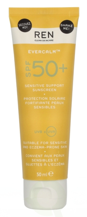 REN Evercalm Sensitive Support Sunscreen SPF50+ 50 ml ryhmässä KAUNEUS JA TERVEYS / Ihonhoito / Rusketus / Aurinkosuoja @ TP E-commerce Nordic AB (D26043)