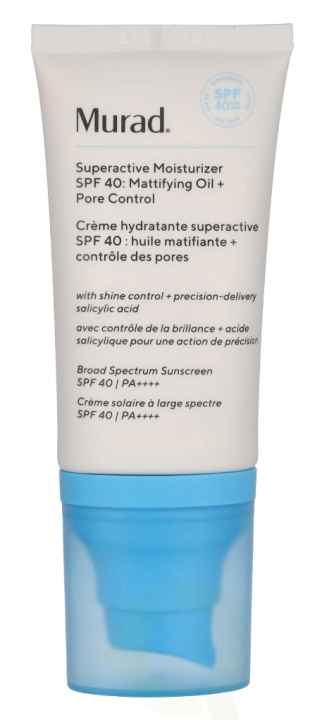 Murad Superactive Moisturizer Oil + Pore Control SPF40 50 ml ryhmässä KAUNEUS JA TERVEYS / Ihonhoito / Kasvot / Päivävoide @ TP E-commerce Nordic AB (D26066)