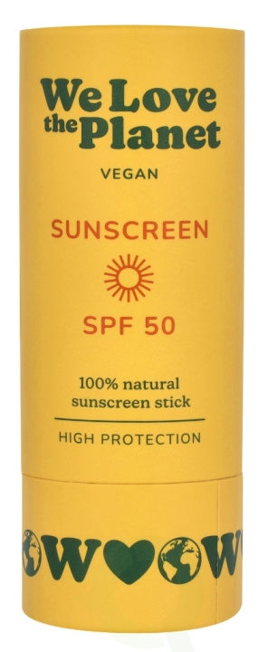 We Love The Planet Sunscreen Stick SPF50 40 g ryhmässä KAUNEUS JA TERVEYS / Ihonhoito / Rusketus / Aurinkosuoja @ TP E-commerce Nordic AB (D26069)