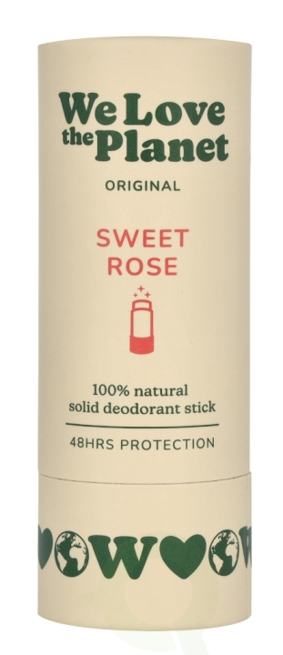 We Love The Planet Original Deodorant Stick 40 g Sweet Rose ryhmässä KAUNEUS JA TERVEYS / Tuoksut & Parfyymit / Deodorantit @ TP E-commerce Nordic AB (D26118)