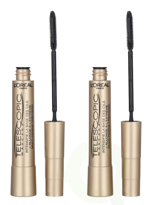 L\'Oreal Telescopic Mascara Duo Set 16 ml 2x8ml ryhmässä KAUNEUS JA TERVEYS / Meikit / Silmät ja kulmat / Ripsiväri @ TP E-commerce Nordic AB (D26132)