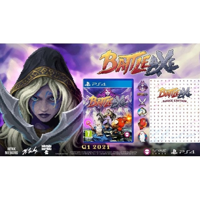 Battle Axe (Pin Badges Set) (PS4) ryhmässä KODINELEKTRONIIKKA / Pelikonsolit & Tarvikkeet / Sony PlayStation 4 / Peli @ TP E-commerce Nordic AB (D26269)