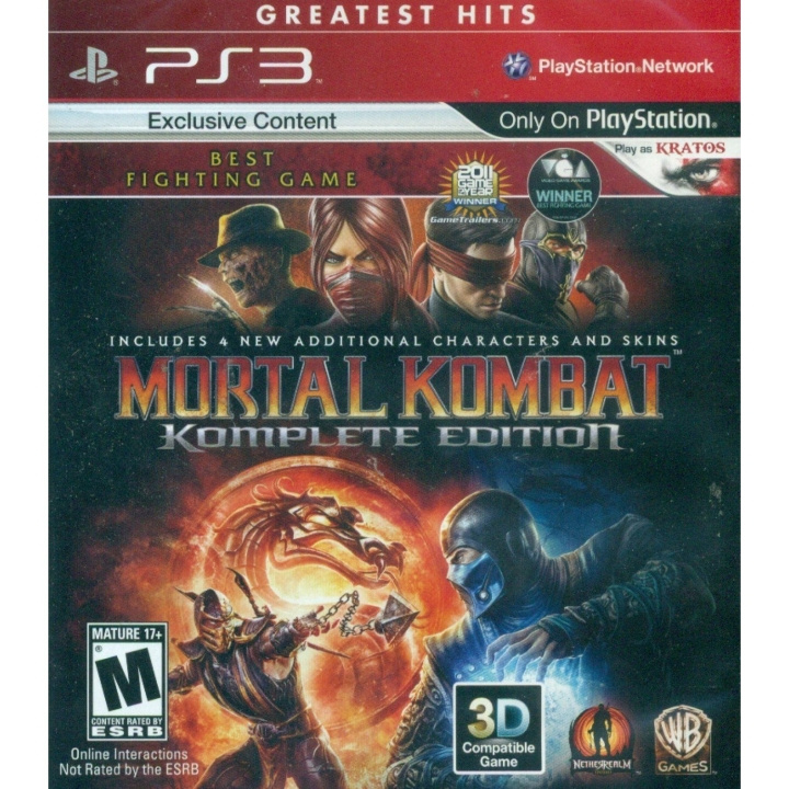 Mortal Kombat Komplete Edition (Greatest Hits) (Import) ryhmässä KODINELEKTRONIIKKA / Pelikonsolit & Tarvikkeet / Sony PlayStation 3 @ TP E-commerce Nordic AB (D26284)