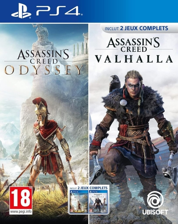 Assassin\'s Creed Odyssey + Valhalla (PS4) ryhmässä KODINELEKTRONIIKKA / Pelikonsolit & Tarvikkeet / Sony PlayStation 4 / Peli @ TP E-commerce Nordic AB (D26434)