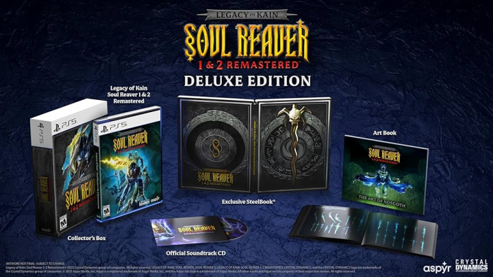 Legacy of Kain™ Soul Reaver 1&2 Remastered (Deluxe Edition) (PS5) ryhmässä KODINELEKTRONIIKKA / Pelikonsolit & Tarvikkeet / Sony PlayStation 5 / Peli @ TP E-commerce Nordic AB (D26452)